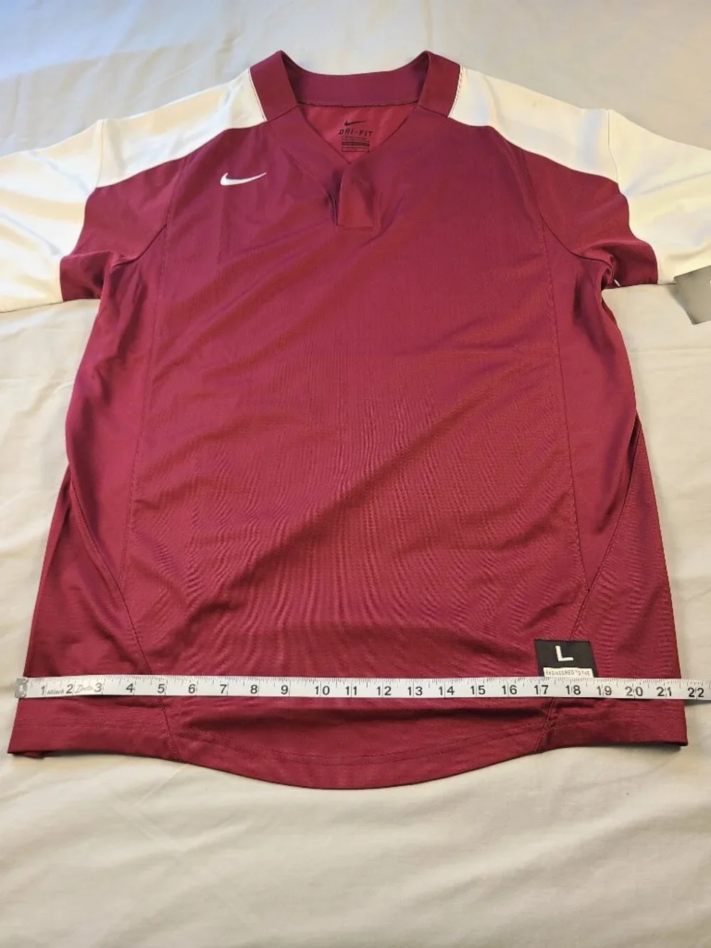 Nike Shirt Men's L Red & White